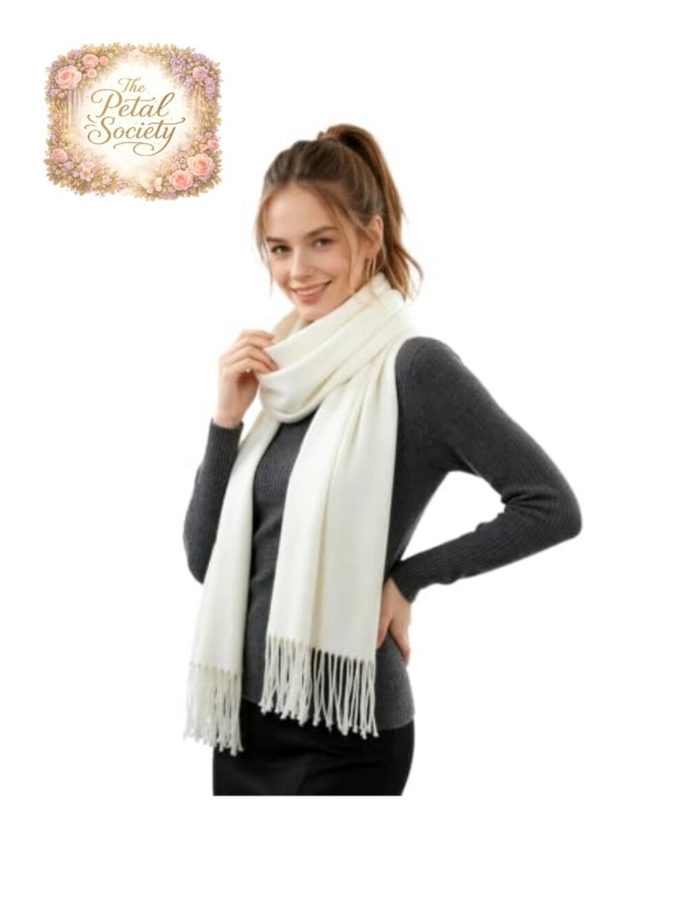Winter Scarf Shawl Wrap Large 80x28 Soft Lightweight Polyester Unisex